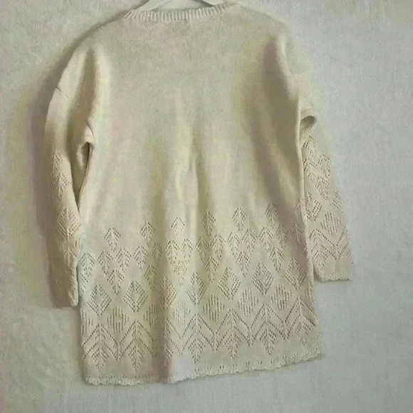 Across America by Knit Maven Cotton Sweater No size label guessing L - Picture 7 of 7
